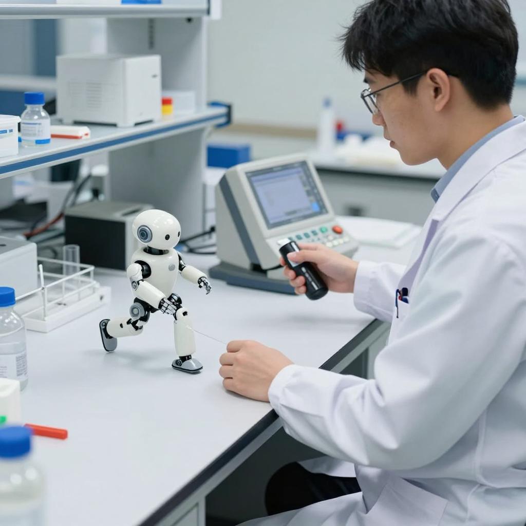 首尔大学研究团队研发出使用仿真皮电子皮肤的机器人，可自由移动第一张图