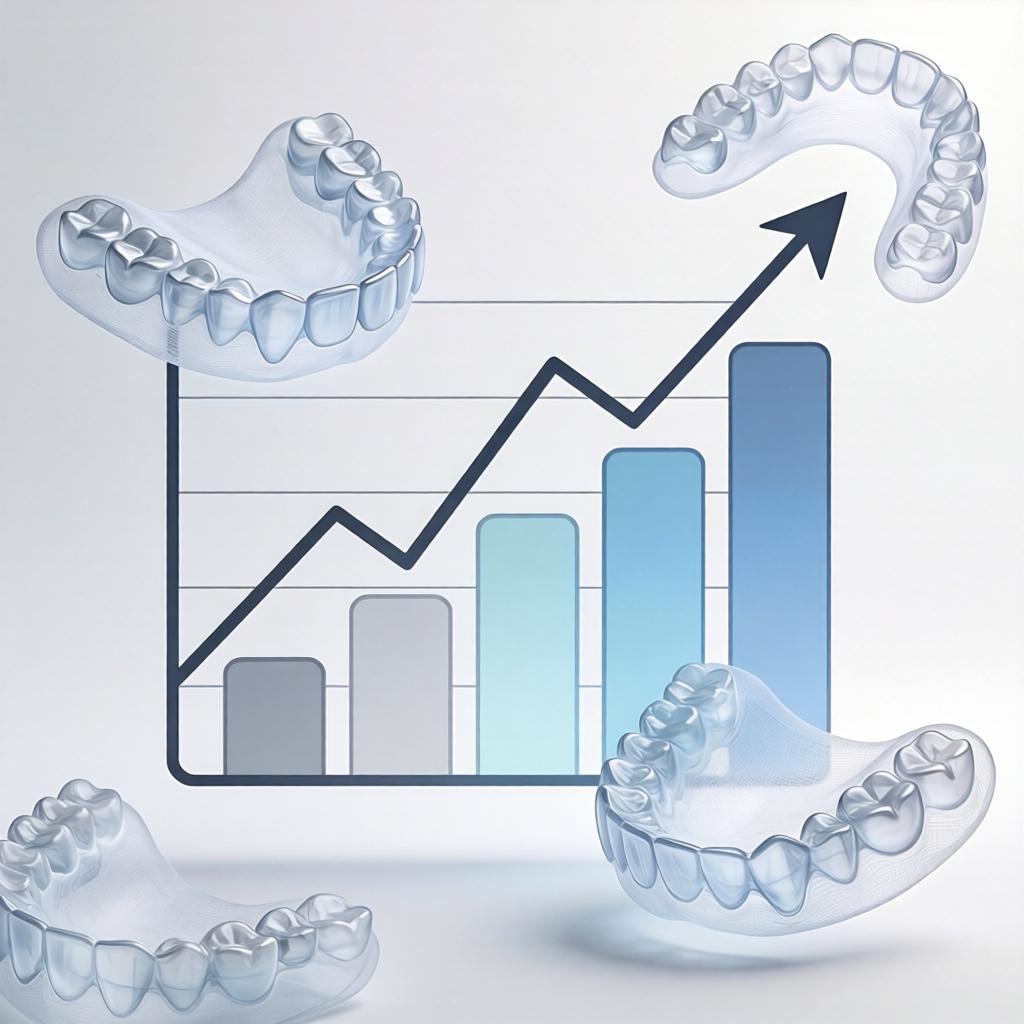 隐适美一家独大，4大器械巨头都想抢的蛋糕，隐形正畸市场到底有多火？第三张图