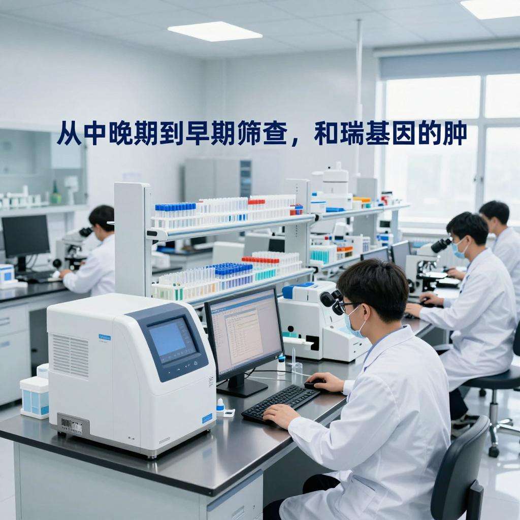 从中晚期到早期筛查，和瑞基因的肿瘤防治路线图第一张图