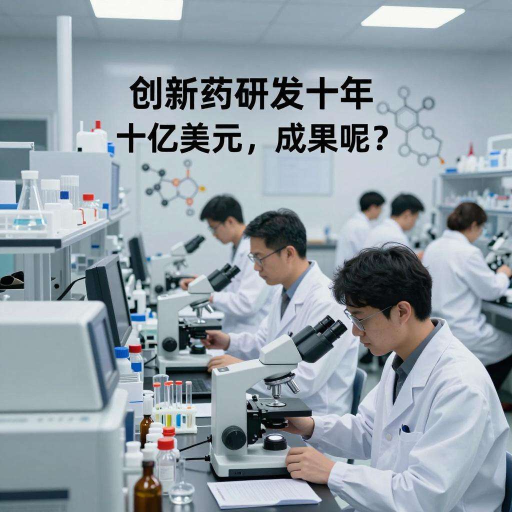 创新药研发十年十亿美元，成果呢？第二张图
