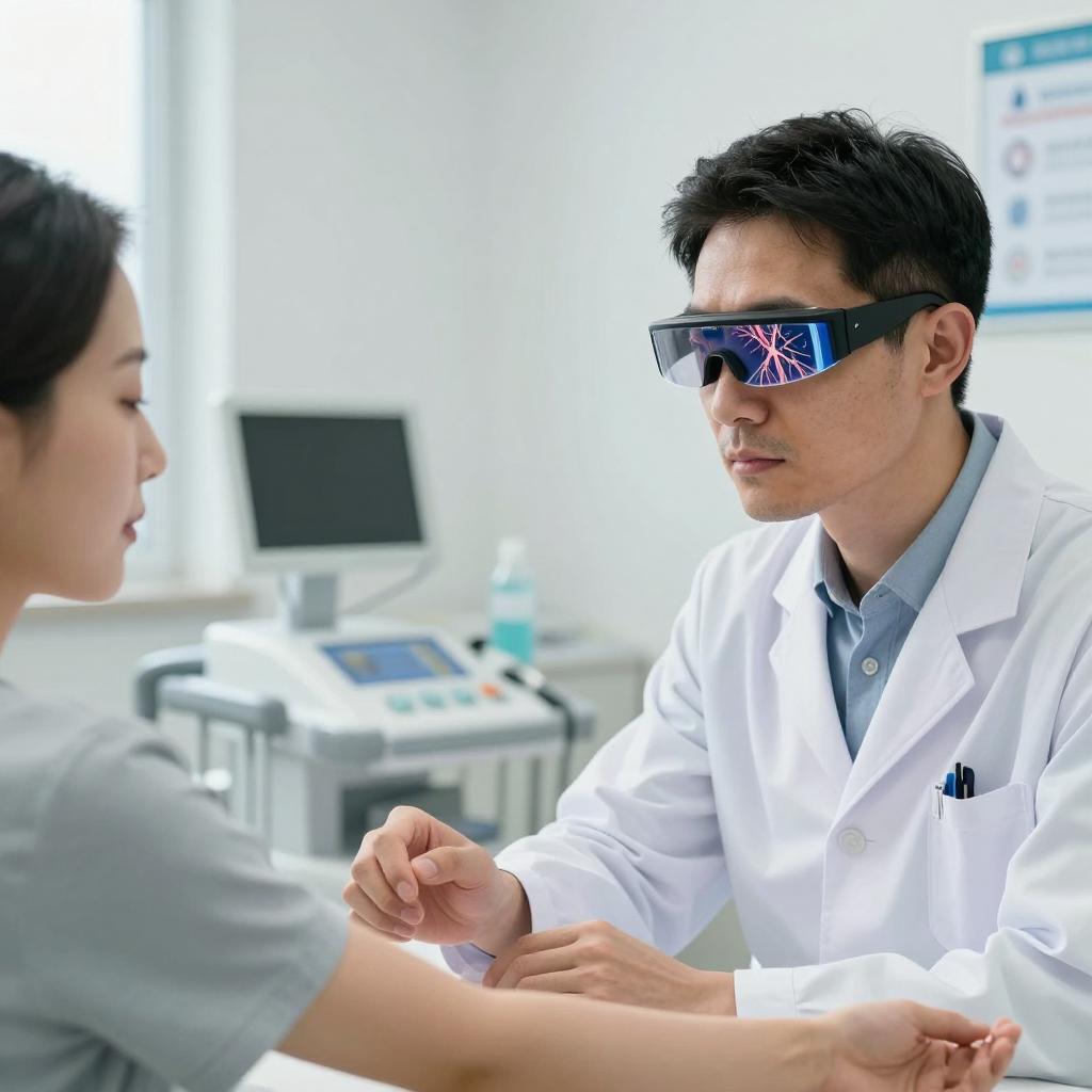 临床超声波“智能眼镜”精准定位血管位置第一张图