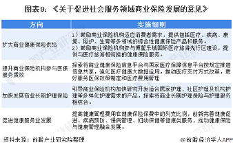 图表9：《关于促进社会服务领域商业保险发展的意见》