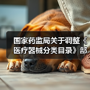 国家药监局关于调整《医疗器械分类目录》部分内容的公告(图1) 国家药监局关于调整《医疗器械分类目录》部分内容的公告(图1)