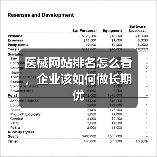 医械网站排名怎么看,企业该如何做长期优化