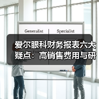 爱尔眼科财务报表六大疑点:高销售费用与研发不足是否隐藏经营风险?(图1) 爱尔眼科财务报表六大疑点:高销售费用与研发不足是否隐藏经营风险?(图1)