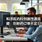 和泽医药科创属性遭质疑:创新药订单不足5%,研发投入能否支撑未来发展?(图1) 和泽医药科创属性遭质疑:创新药订单不足5%,研发投入能否支撑未来发展?(图1)