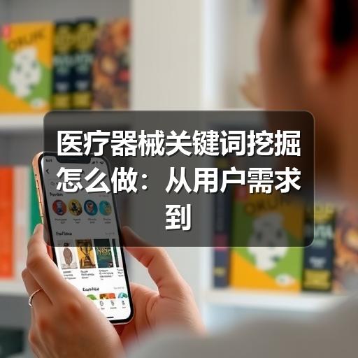 医疗器械关键词挖掘怎么做:从用户需求到内容布局的实用方法