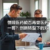 恒瑞医药能否再登医药一哥?创新转型下的双重挑战(图1) 恒瑞医药能否再登医药一哥?创新转型下的双重挑战(图1)