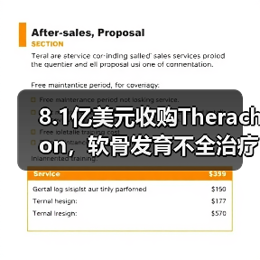 8.1亿美元收购Therachon,软骨发育不全治疗迎来突破?(图3) 8.1亿美元收购Therachon,软骨发育不全治疗迎来突破?(图3)