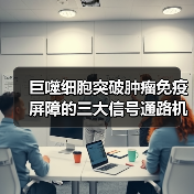 巨噬细胞突破肿瘤免疫屏障的三大信号通路机制（图2）
