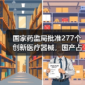国家药监局批准277个创新医疗器械，国产占比近六成（图2）
