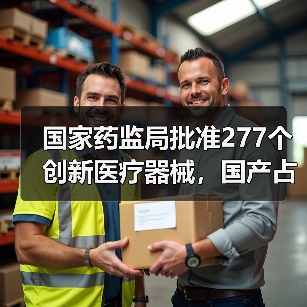 国家药监局批准277个创新医疗器械，国产占比近六成（图1）