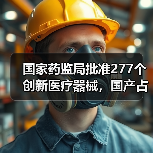 国家药监局批准277个创新医疗器械，国产占比近六成（图4）