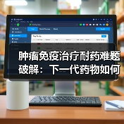 肿瘤免疫治疗耐药难题破解：下一代药物如何突破？（图3）