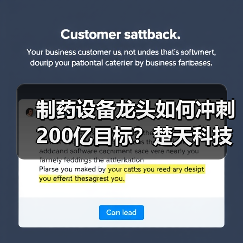 制药设备龙头如何冲刺200亿目标?楚天科技布局路径解析(图2) 制药设备龙头如何冲刺200亿目标?楚天科技布局路径解析(图2)