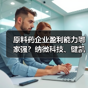 原料药企业盈利能力哪家强?纳微科技、键凯科技领跑榜单(图1) 原料药企业盈利能力哪家强?纳微科技、键凯科技领跑榜单(图1)