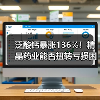 泛酸钙暴涨136%！精晶药业能否扭转亏损困局？（图1）