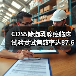 CDSS筛选乳腺癌临床试验受试者效率达87.6%(图4) CDSS筛选乳腺癌临床试验受试者效率达87.6%(图4)
