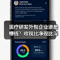 医疗研发外包企业谁最赚钱？收现比净现比深度解析（图3）