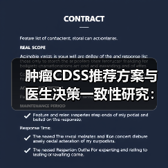肿瘤CDSS推荐方案与医生决策一致性研究：70%方案被接受（图1）