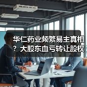华仁药业频繁易主真相？大股东血亏转让股权背后资金占用疑云！（图2）