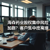 海森药业股权集中风险加剧?客户集中度高埋雷(图4) 海森药业股权集中风险加剧?客户集中度高埋雷(图4)