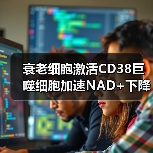 衰老细胞激活CD38巨噬细胞加速NAD+下降的机制(图2) 衰老细胞激活CD38巨噬细胞加速NAD+下降的机制(图2)