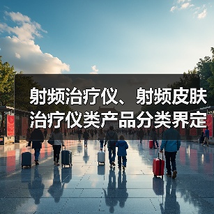 射频治疗仪、射频皮肤治疗仪类产品分类界定解读(图2) 射频治疗仪、射频皮肤治疗仪类产品分类界定解读(图2)