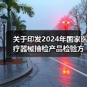 关于印发2024年国家医疗器械抽检产品检验方案的通知（图1）