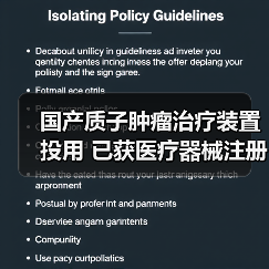 国产质子肿瘤治疗装置投用 已获医疗器械注册证(图3) 国产质子肿瘤治疗装置投用 已获医疗器械注册证(图3)
