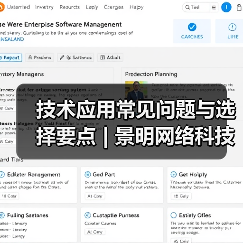 技术应用常见问题与选择要点 | 景明网络科技愈元科技分享（图2）